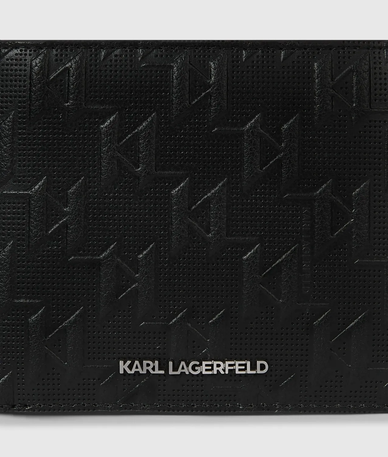 Karl Lagerfeld K/Monogram Geldbörse perforiert