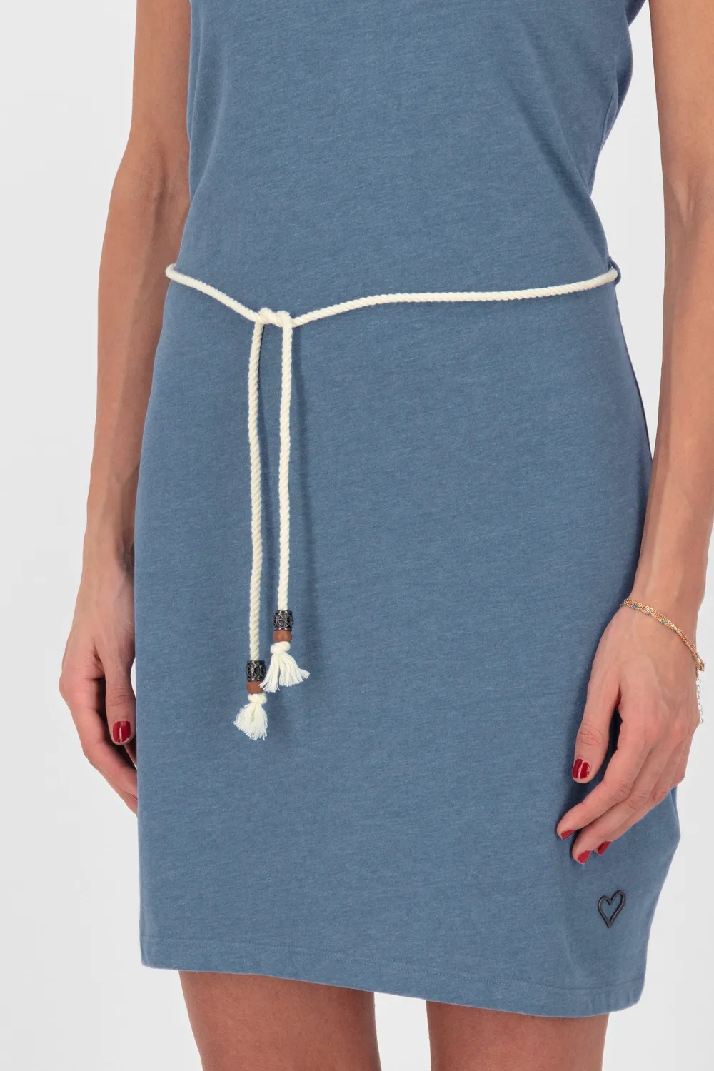 Alife & Kickin JenniferAK A Kleid Blau ärmellos vegan