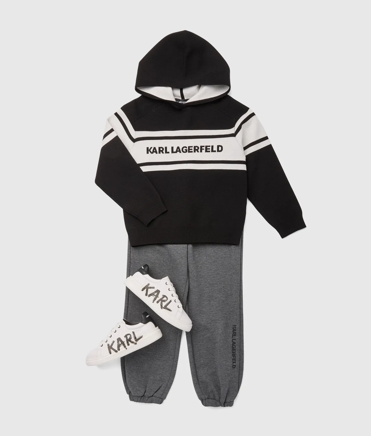 Karl Lagerfeld Boys Hooded Pullover Hoodie Kinder Logo