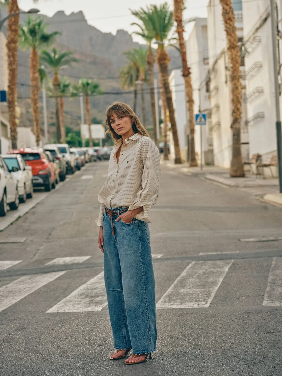 Mos Mosh MMHMaster Stripe Shirt Hemd Misty Blue Baumwolle