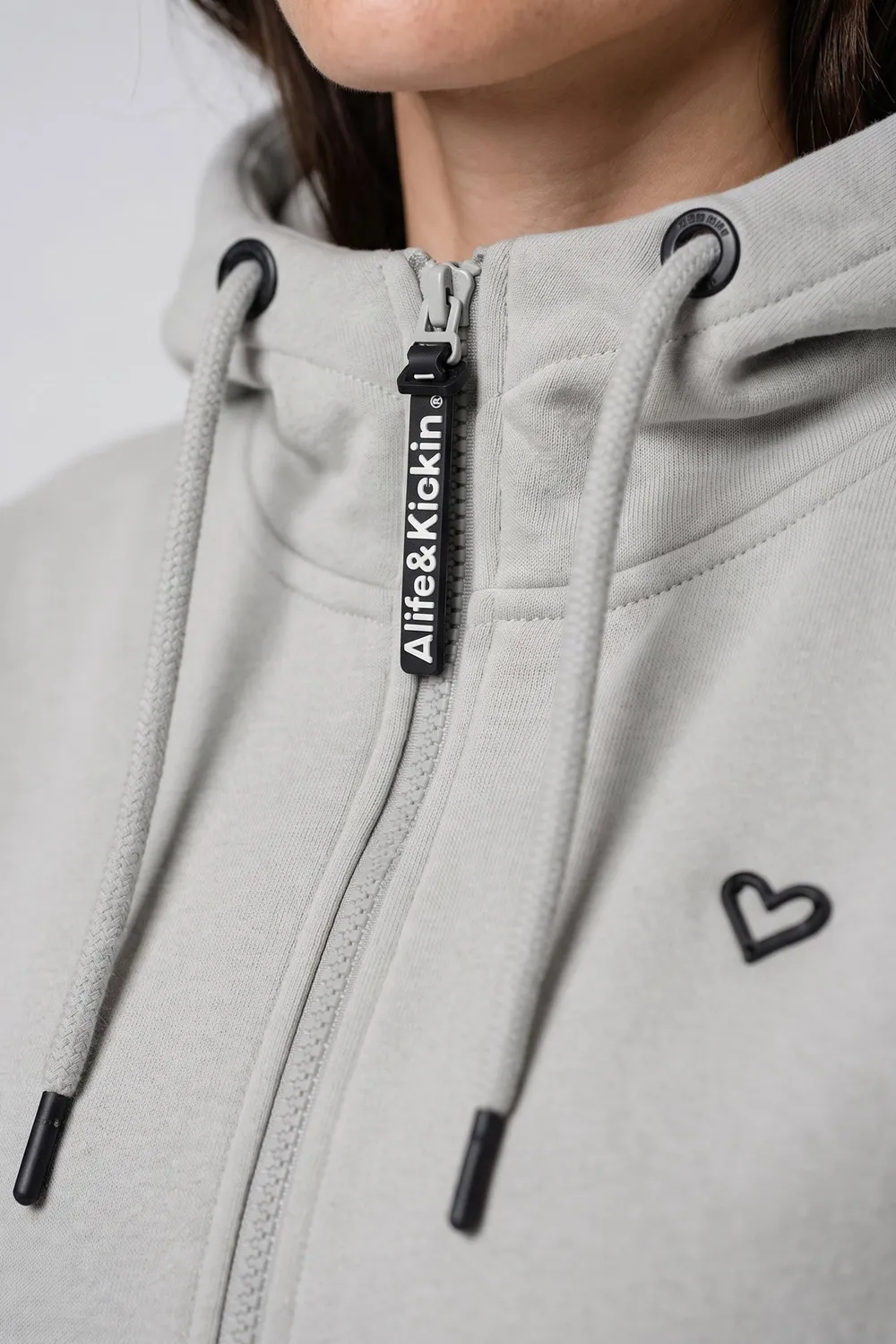 Alife & Kickin BarbaraAK A Sweatjacke Grau Damen Kapuze