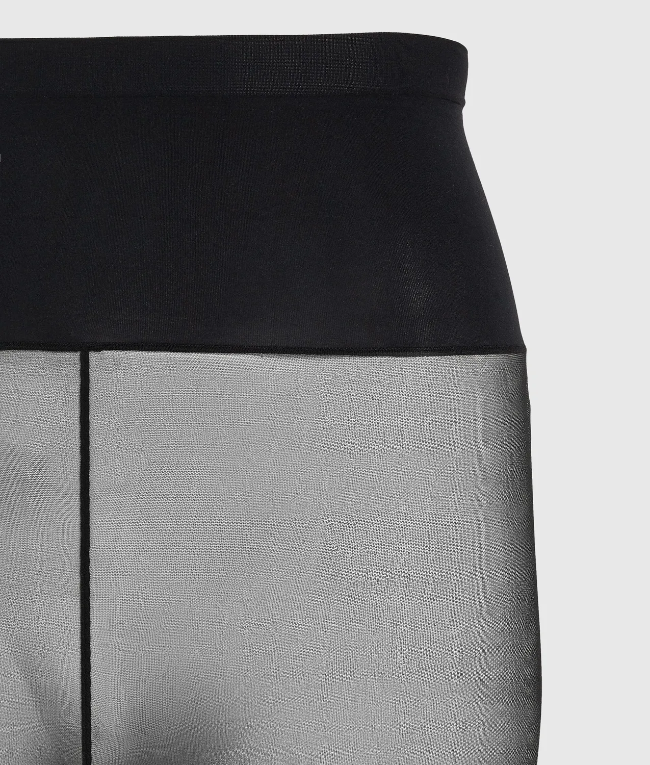 Karl Lagerfeld Signature Strumpfhose Naht schwarz sheer