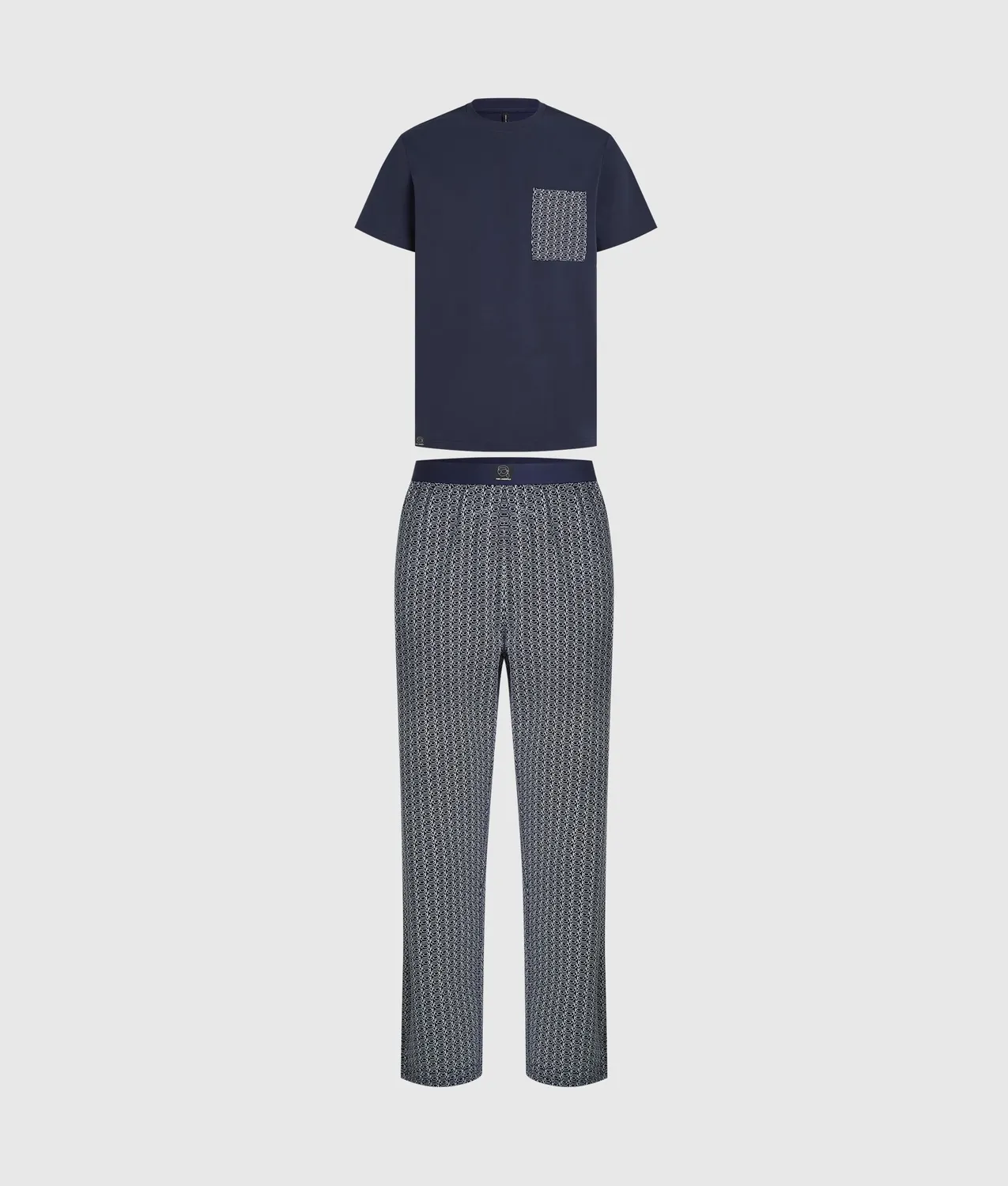 Karl Lagerfeld Ikon Pyjama-Set lang Bio-Baumwolle