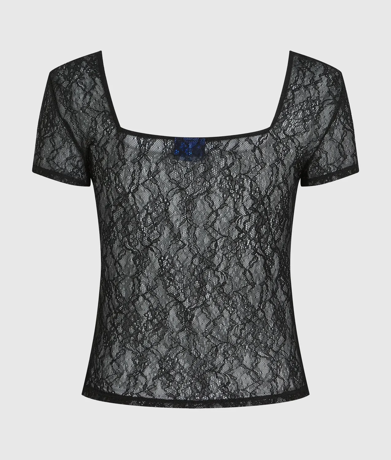 Karl Lagerfeld KL Jeans Spitzentop Cap-Ärmel fitted