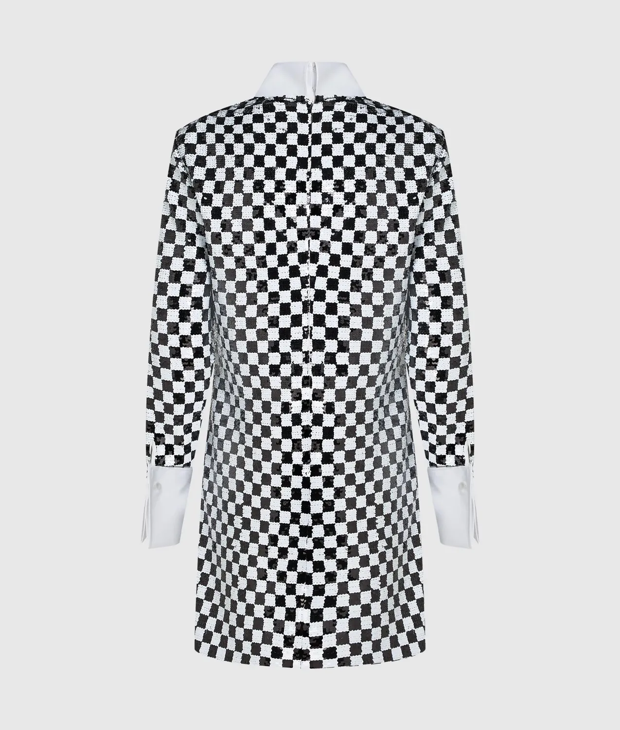 Karl Lagerfeld Checkerboard Paillettenkleid Mini