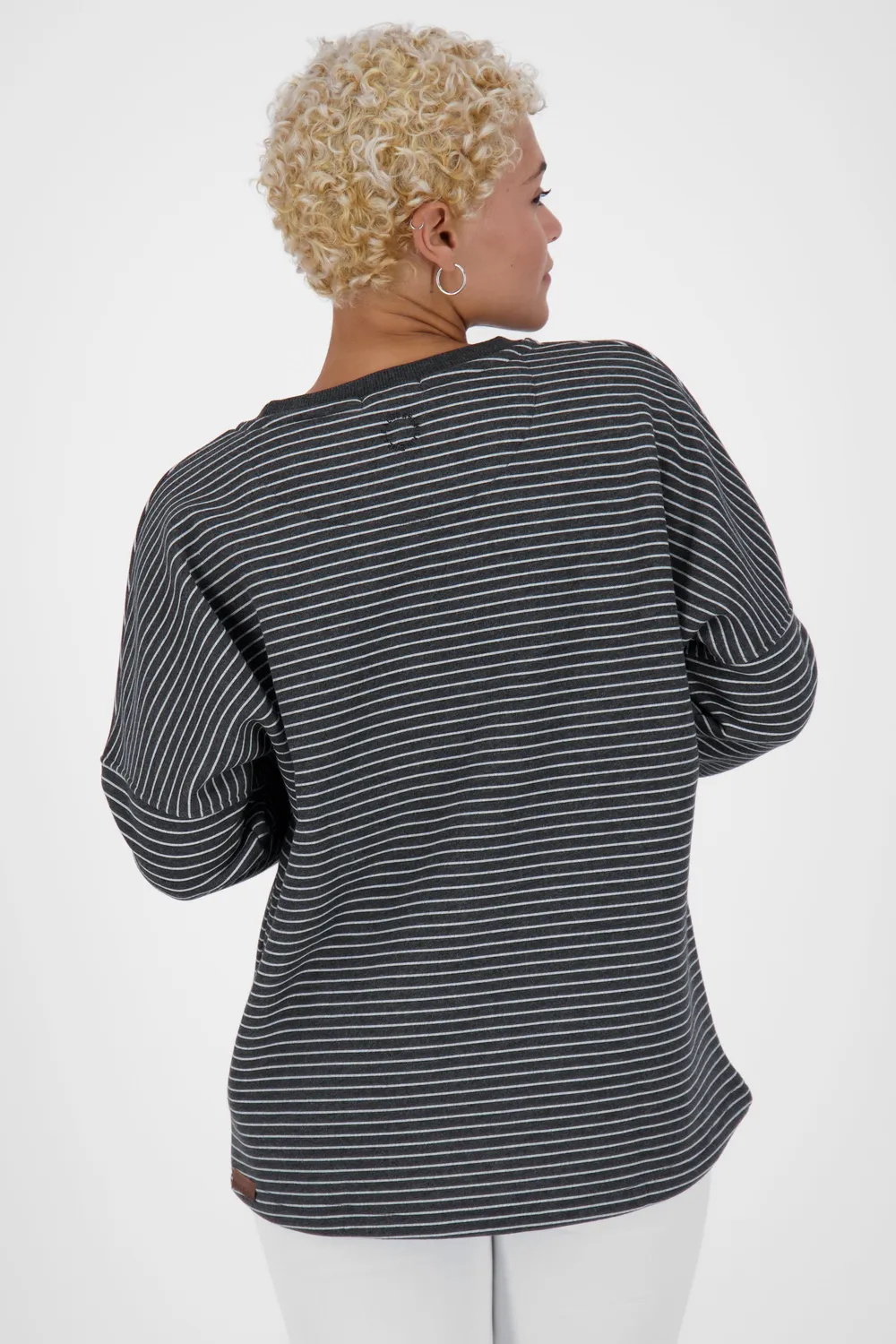 Alife & Kickin DeniseAK Z Sweat Damen Schwarz Streifen