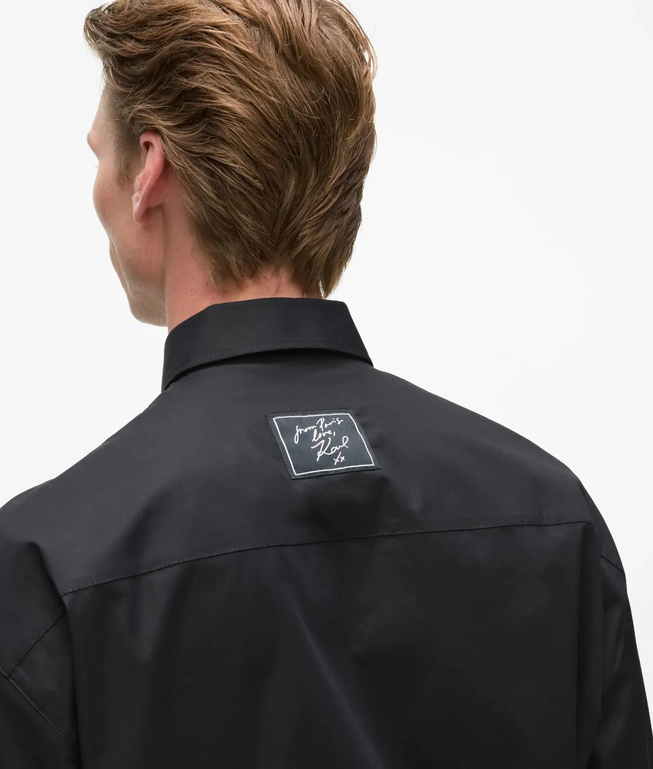 Karl Lagerfeld From Paris Love Patch Hemd Herren Stretch