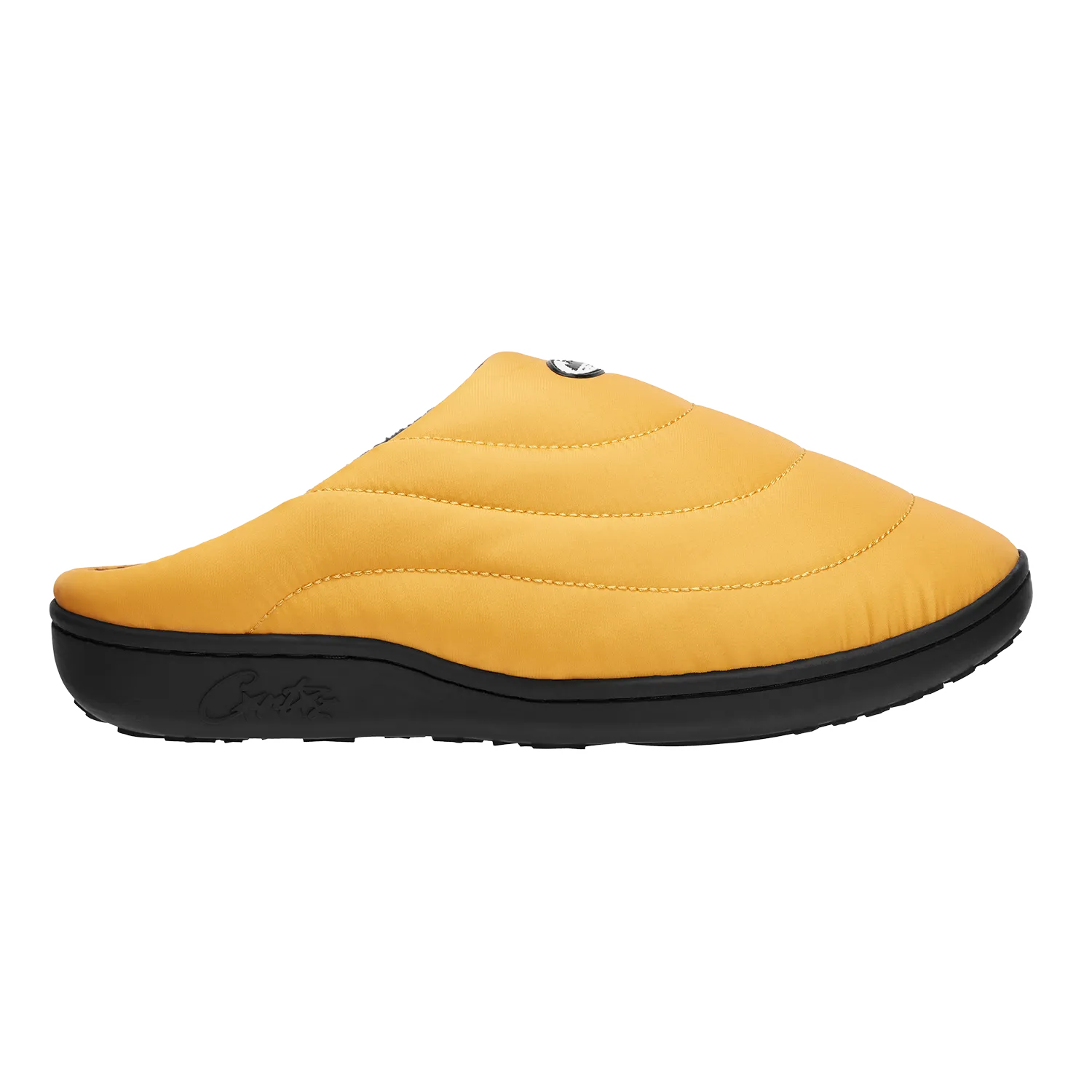 Corteiz Crib Crep Hausschuhe Gelb Microfleece