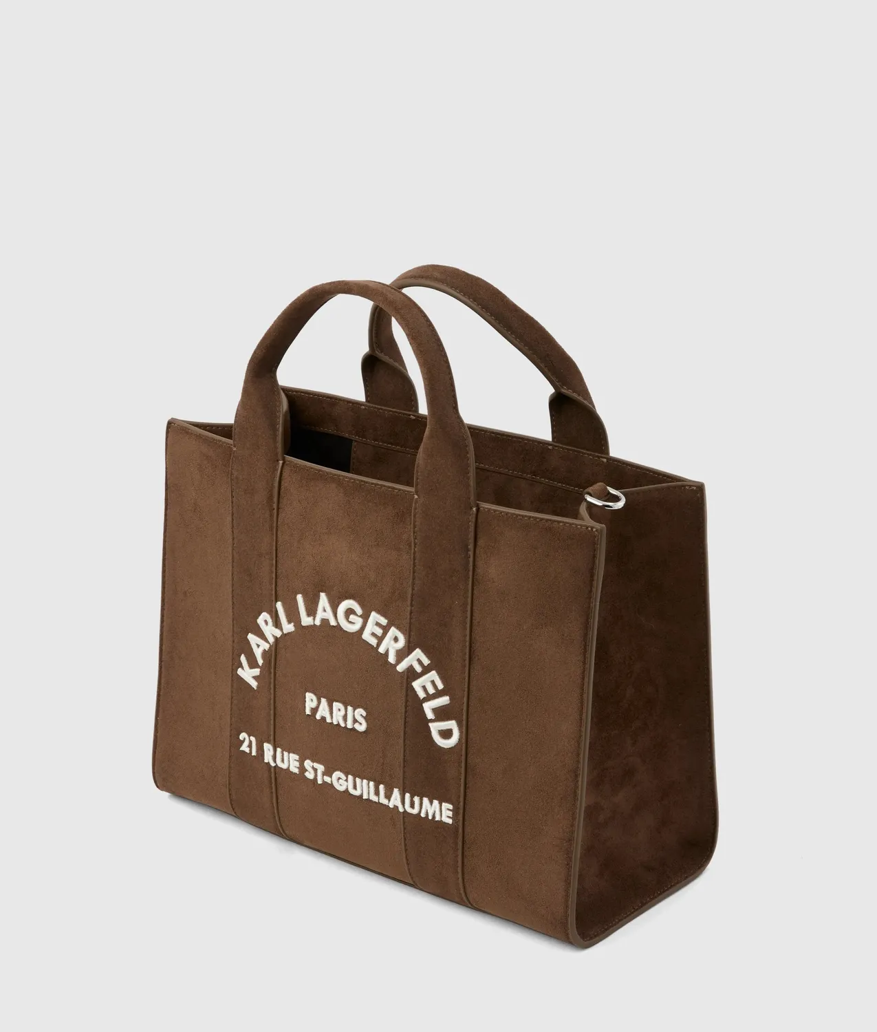 Karl Lagerfeld Rue St-Guillaume Tote Wildleder-Optik mittel