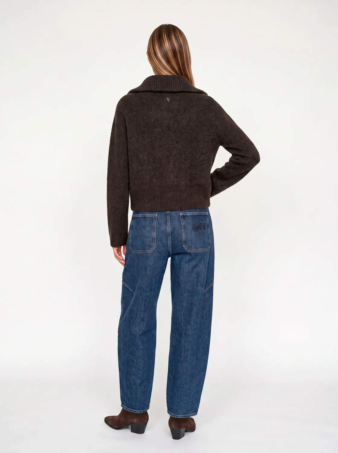 Mos Mosh MMRosy Galleon Jeans Barrel Blue 32 Mid Waist