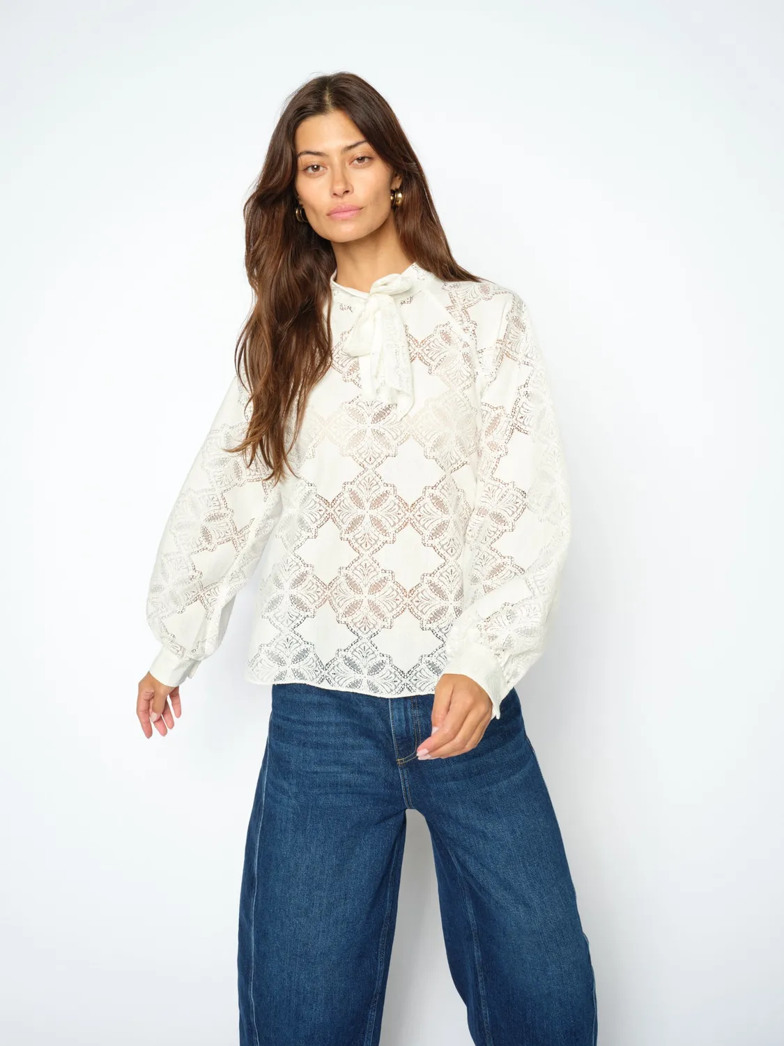 Mos Mosh MMTamlyn Lace Bluse Spitzenbluse Bindeband