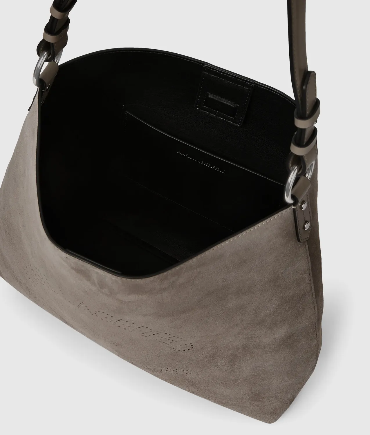 Karl Lagerfeld K/Daily Suede Hobo Bag Wildleder Braun