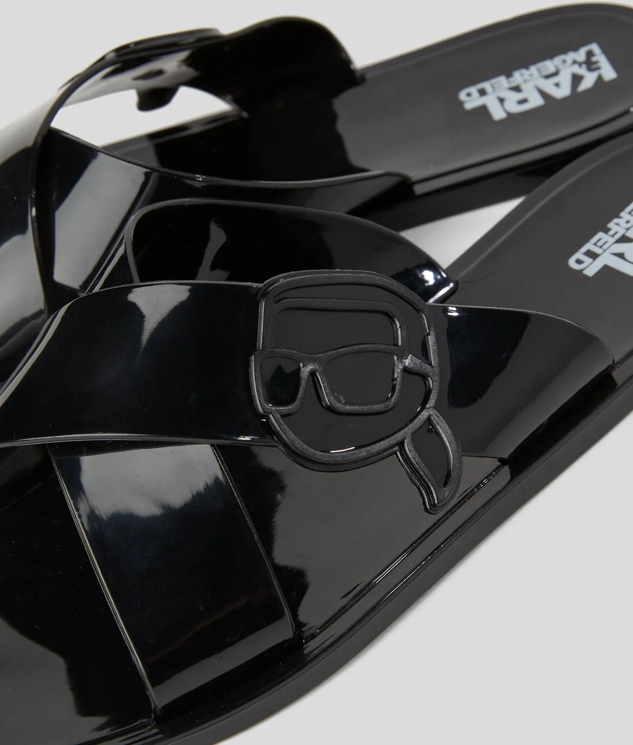 Karl Lagerfeld Ikon NFT Kross Sandalen Damen Lackleder