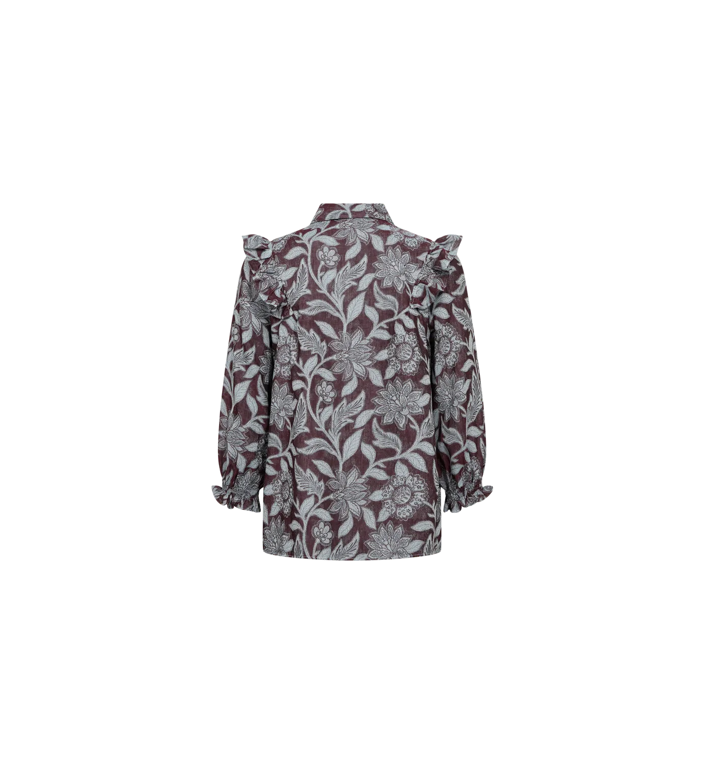 Mos Mosh MMDebby Visi Flip Bluse Port Royale Floral