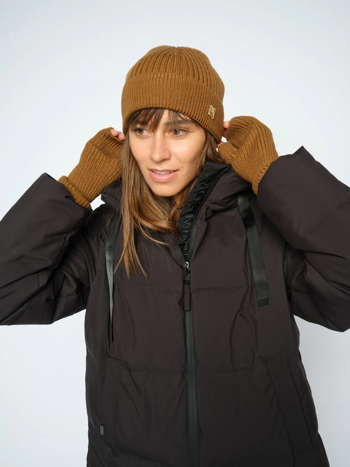 Mos Mosh Tova Wool Rib Mütze Woll Einheitsgröße