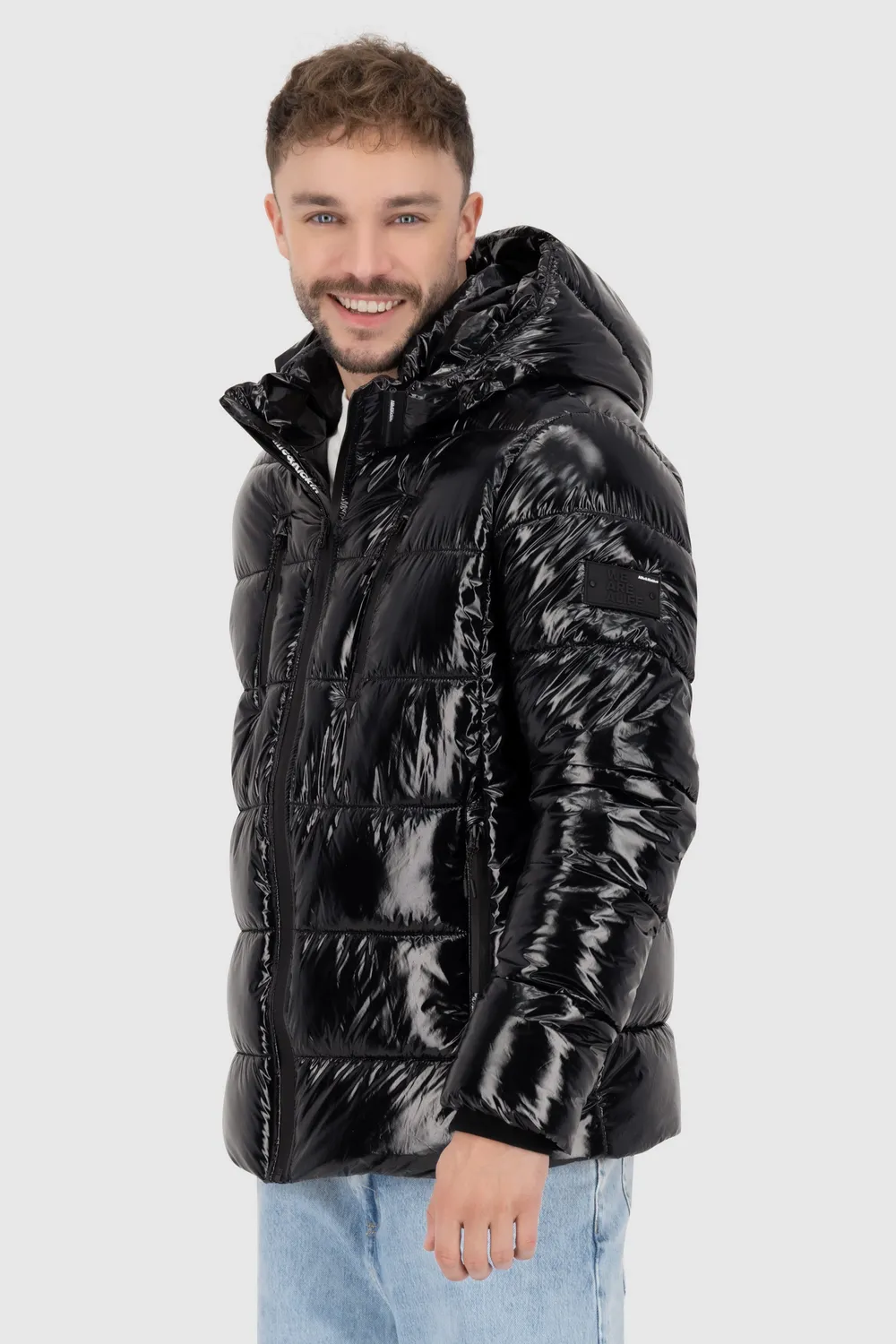 Alife & Kickin BranAK A Puffer Jacket Schwarz Winter