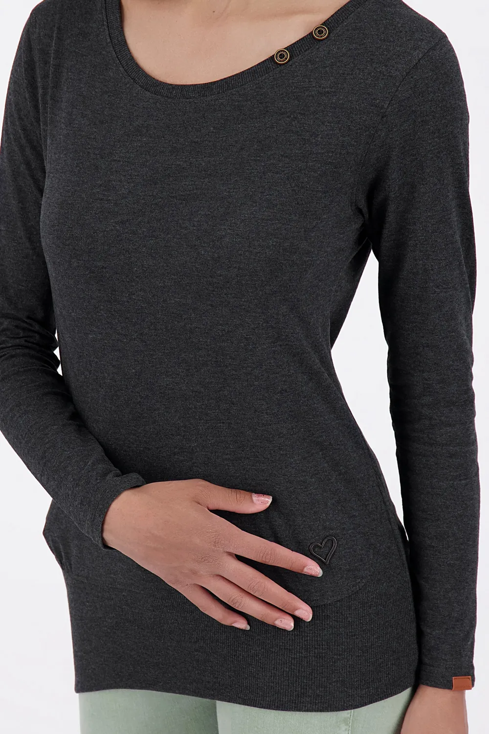 Alife & Kickin ConnyAK A Longsleeve Schwarz Damen