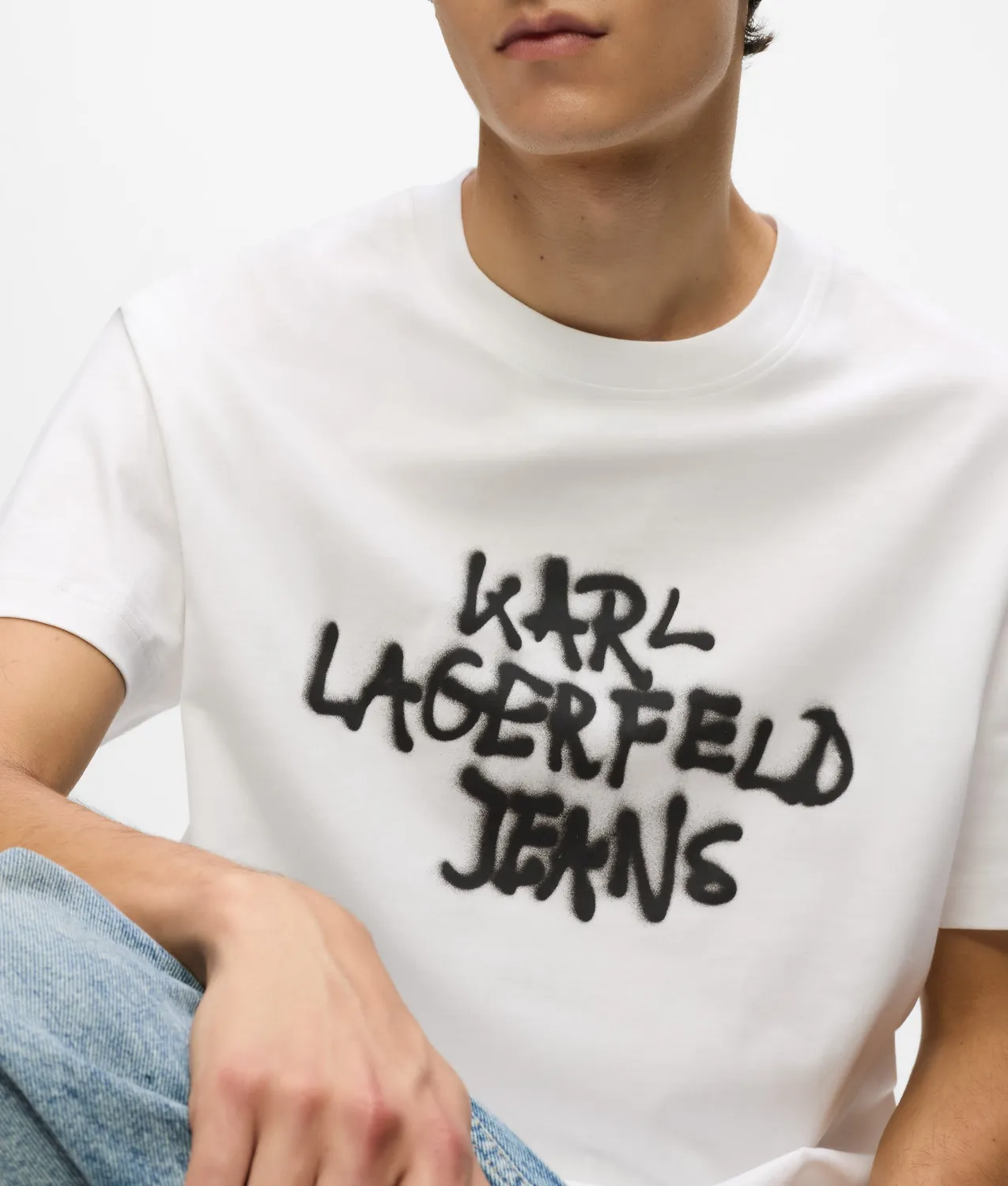 Karl Lagerfeld KL Jeans Graffiti T-Shirt Relaxed Bio
