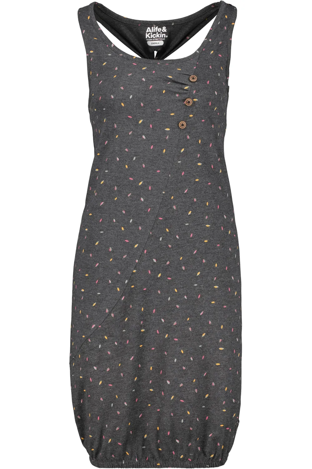 Alife & Kickin CameronAK B Kleid Schwarz Gemustert