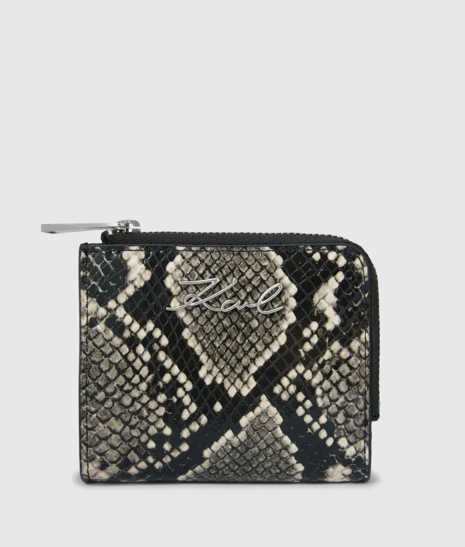 Karl Lagerfeld K/Signature Python Geldbörse Small
