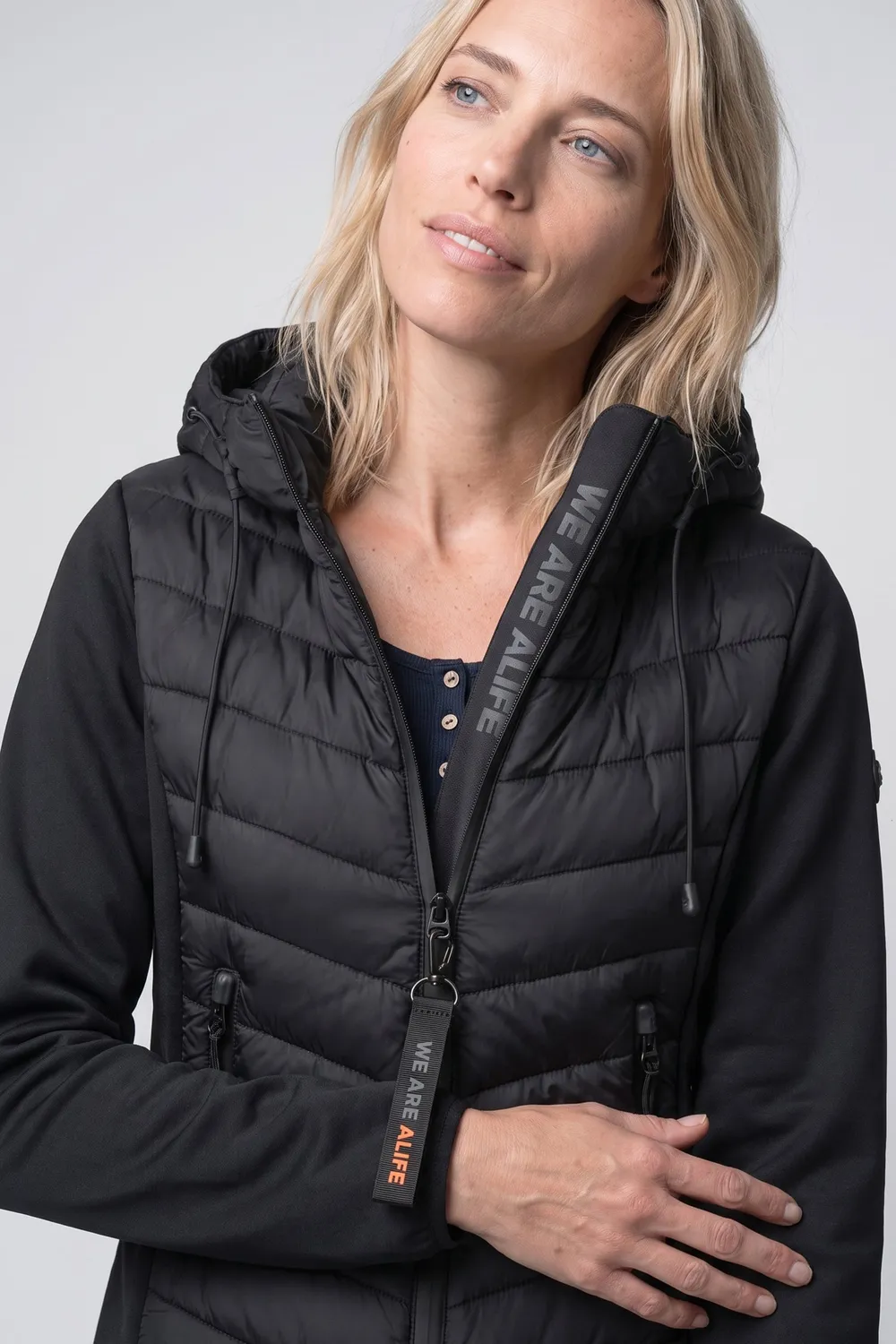 Alife & Kickin YlvaAK A Hybrid Jacke Schwarz Damen