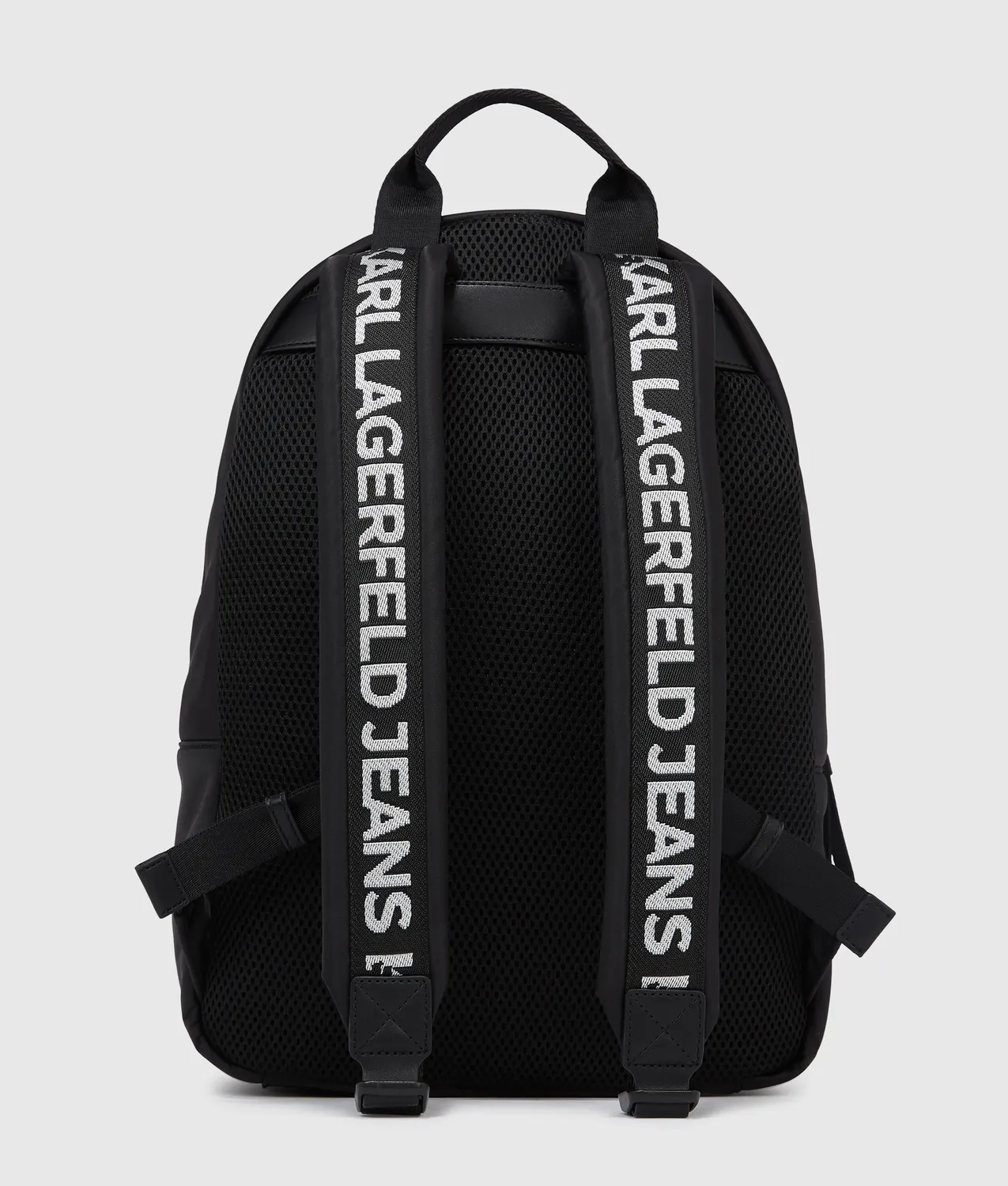 Karl Lagerfeld Logo Nylon Rucksack Schwarz KL Jeans