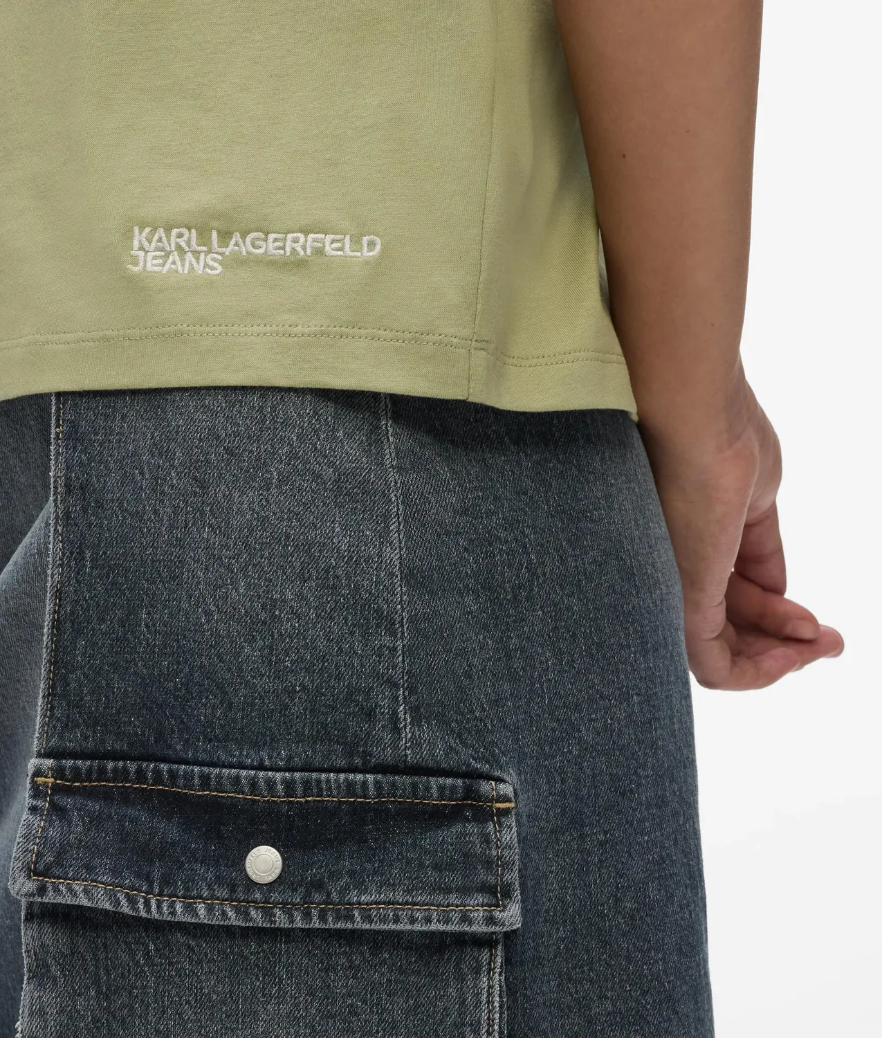 Karl Lagerfeld Jeans Seam Detail Damen Tank Top Baumwolle
