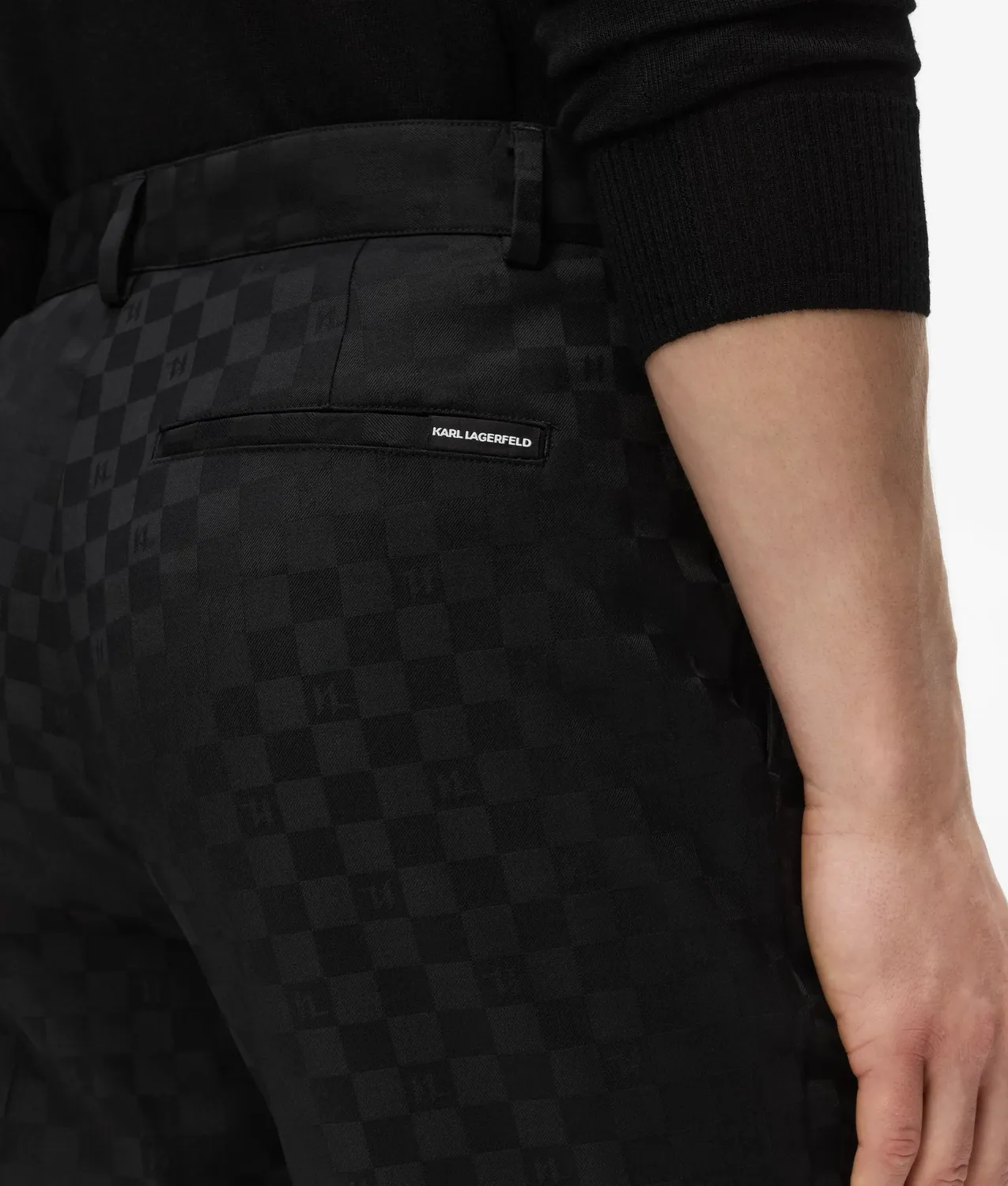 Karl Lagerfeld Monogram Anzughose Karo Gr. 34