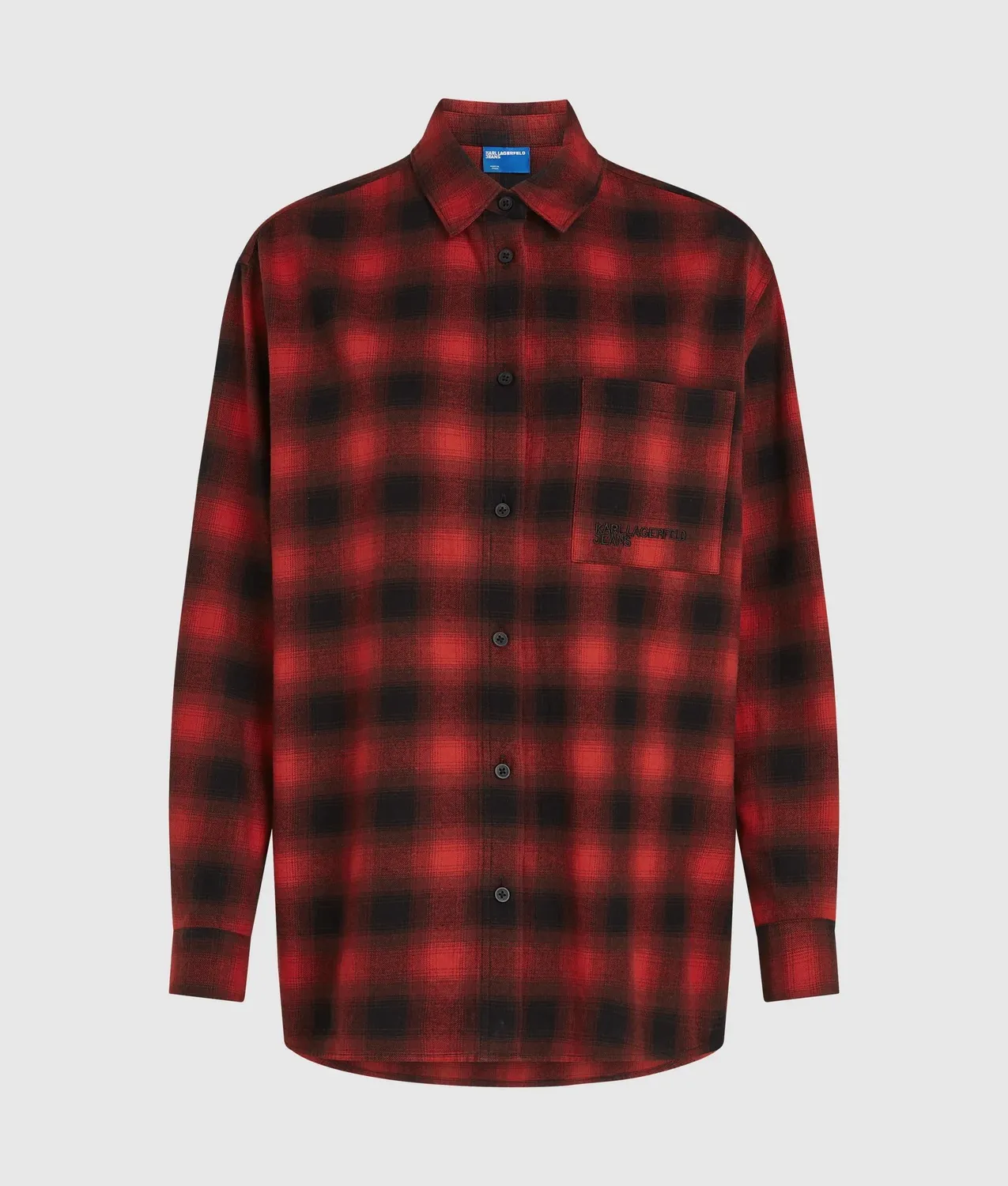 Karl Lagerfeld Plaid Relaxed Overshirt Karohemd kariert