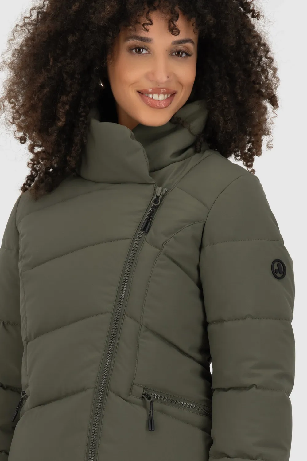 Alife & Kickin NellAK A Puffer Jacket Dunkelgrün Stepp