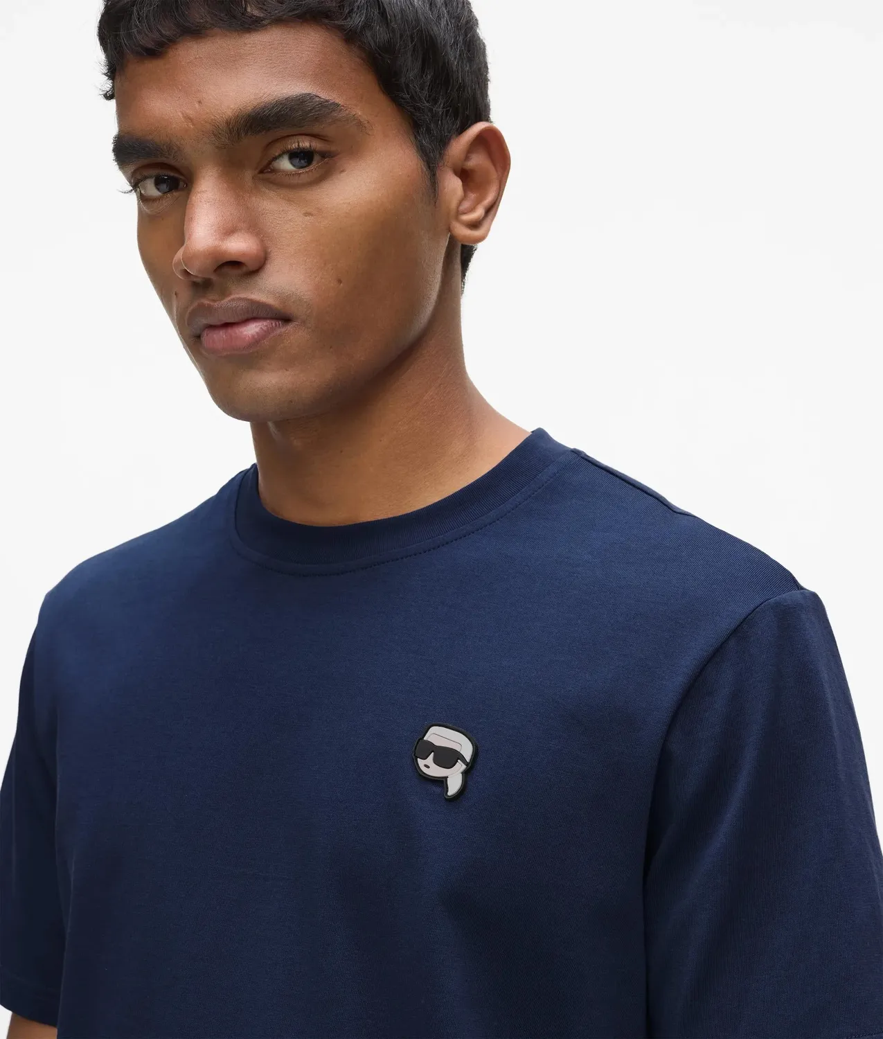 Karl Lagerfeld Ikon T-Shirt Patch Baumwolle