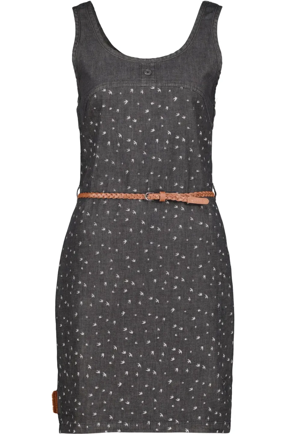Alife & Kickin DoiaAK B Kleid Schwarz Denim Gürtel