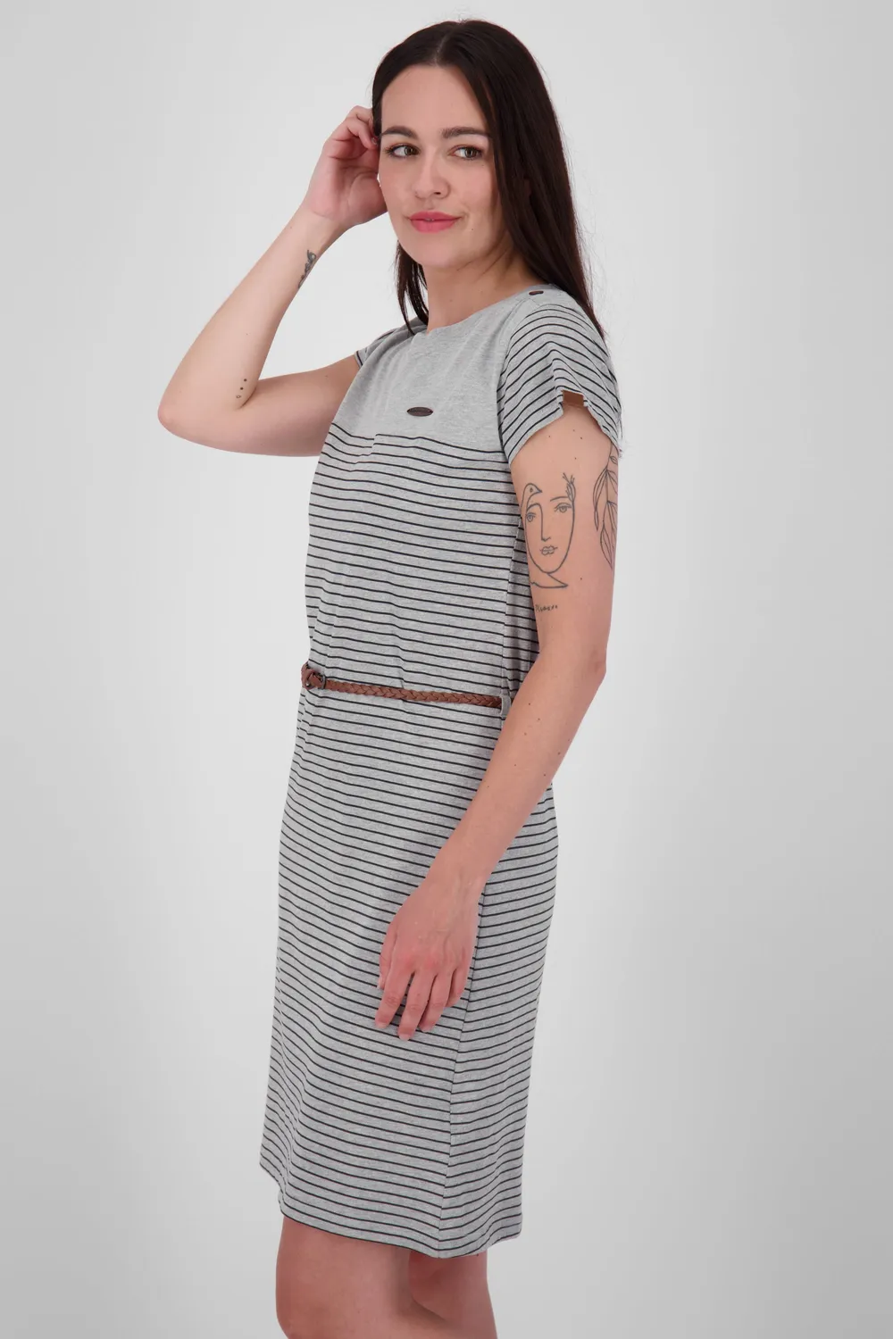 Alife & Kickin LeoniceAK B Shirtkleid grau gemustert