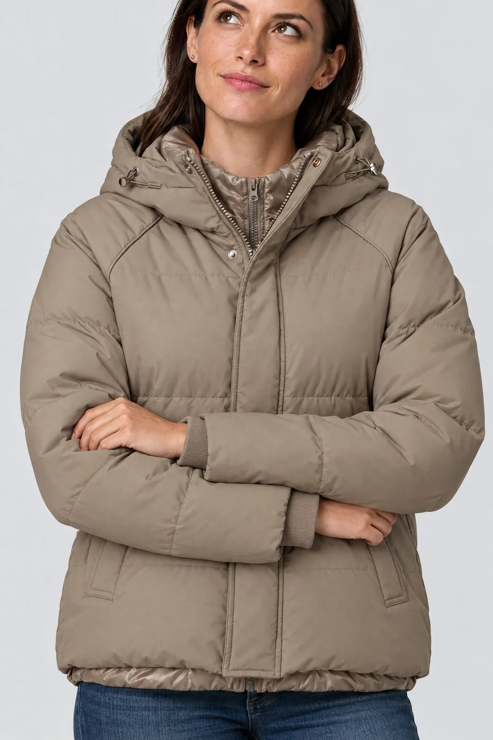 Alife & Kickin RoxaneAK A Pufferjacke Braun Damen