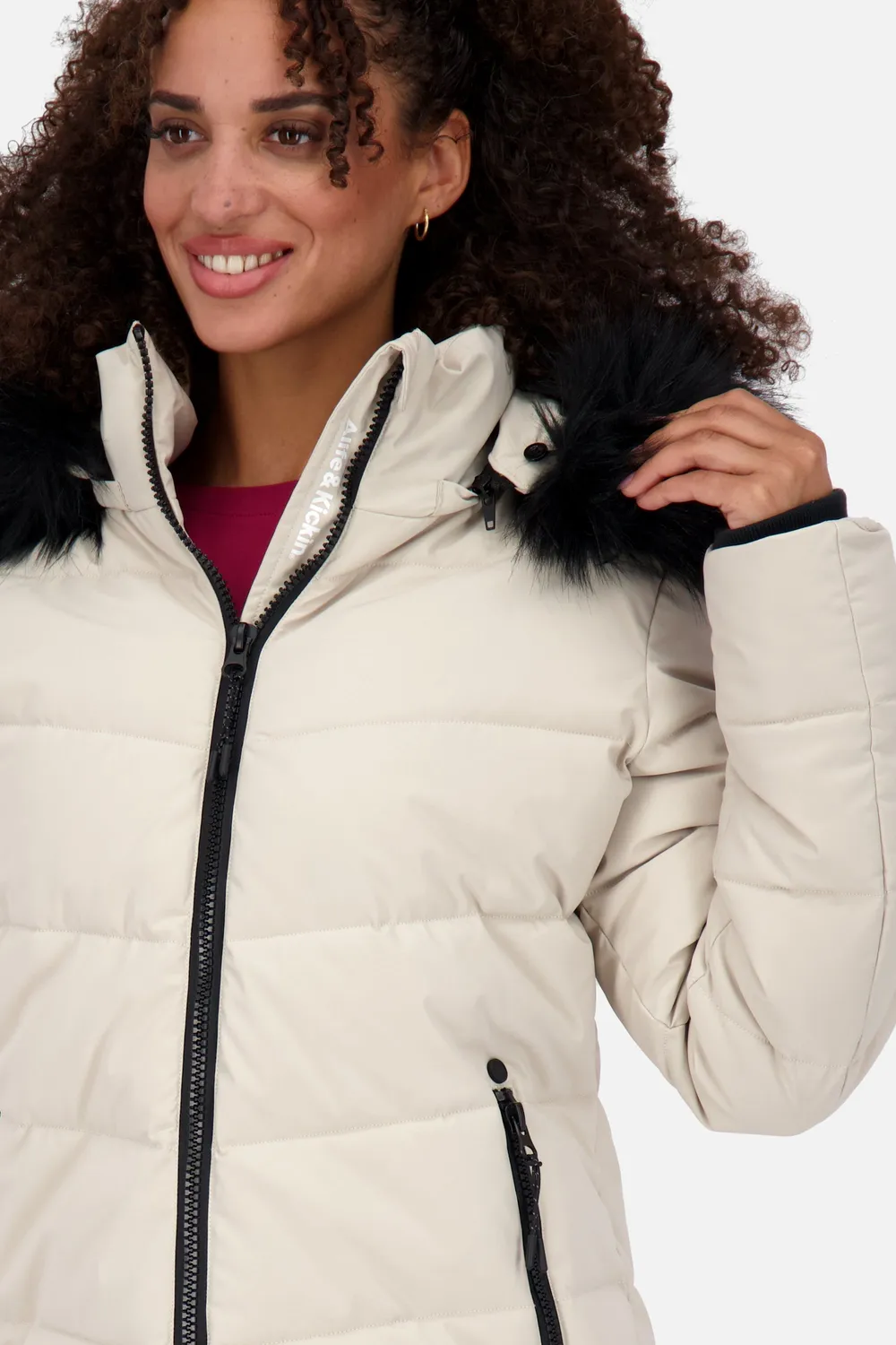 Alife & Kickin AdelaAK A Steppjacke Beige Winter