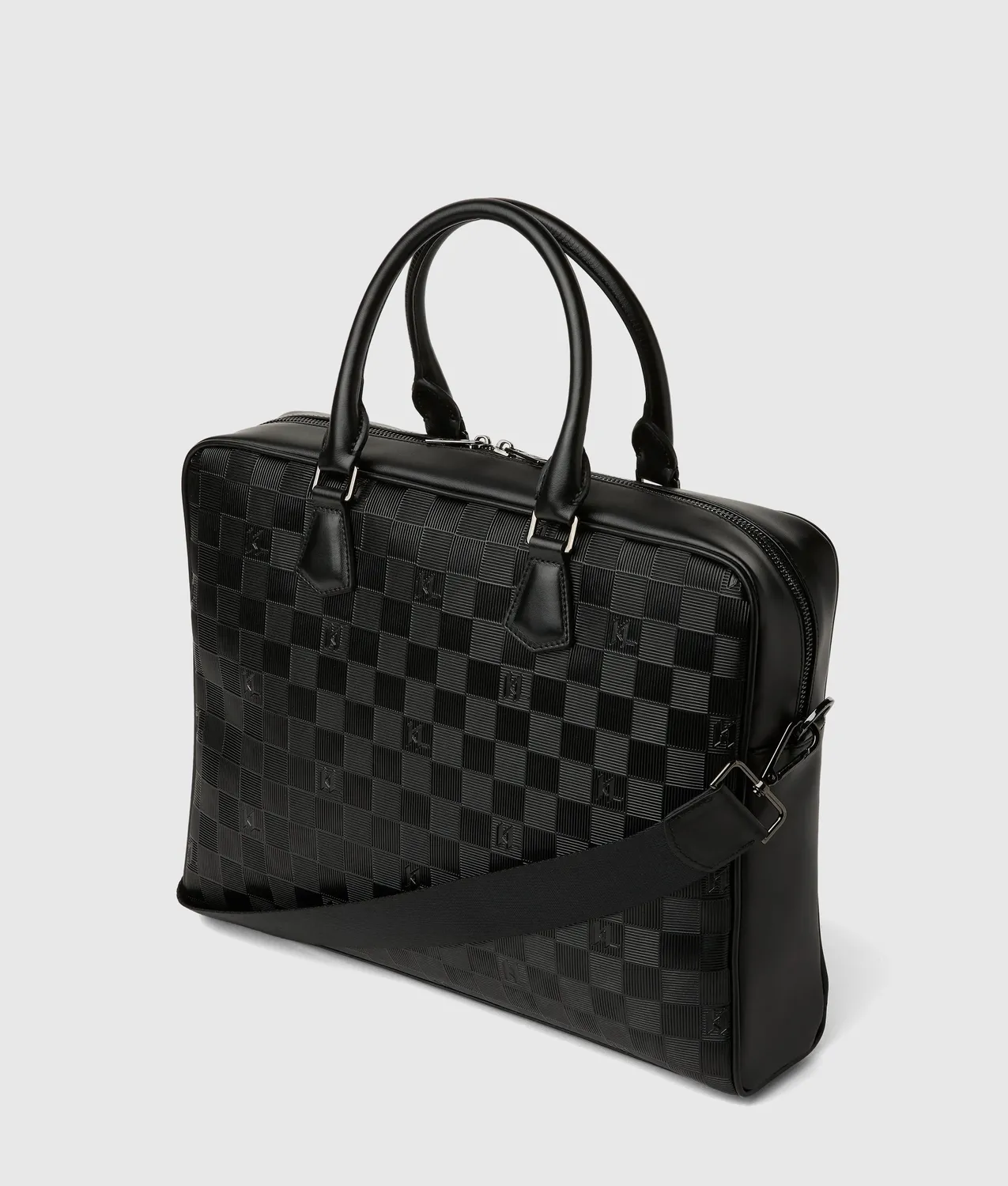 Karl Lagerfeld Monogram Laptoptasche Checkerboard