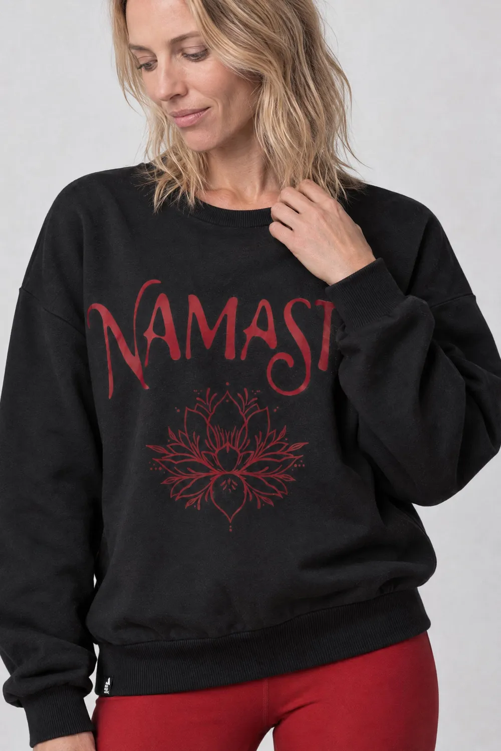 Alife & Kickin ElsaAK P Sweatshirt Namaste Schwarz Damen