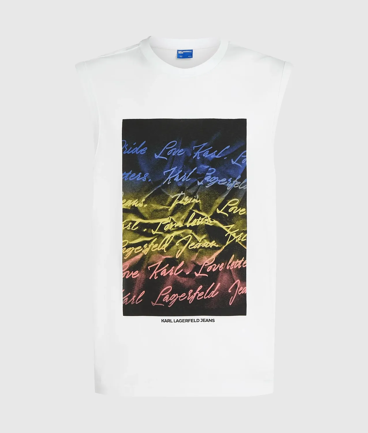 Karl Lagerfeld Jeans Love Letter Tank Top Neon Herren