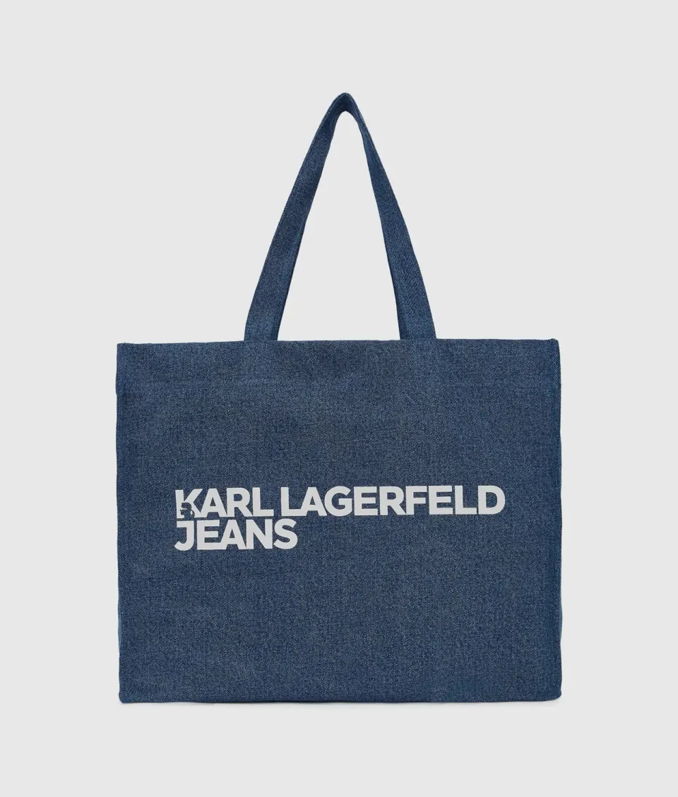 Karl Lagerfeld Jeans Logo Shopper Denim