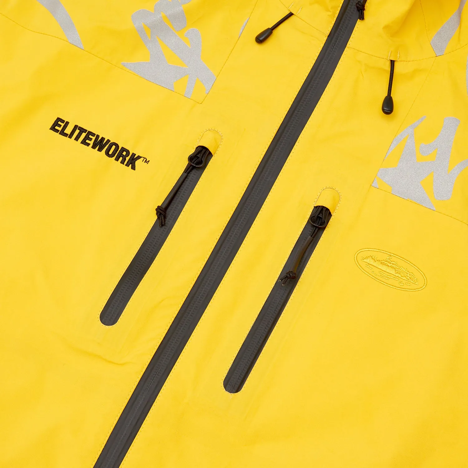 Corteiz Elitework Shell Jacke Yella Wasserdicht