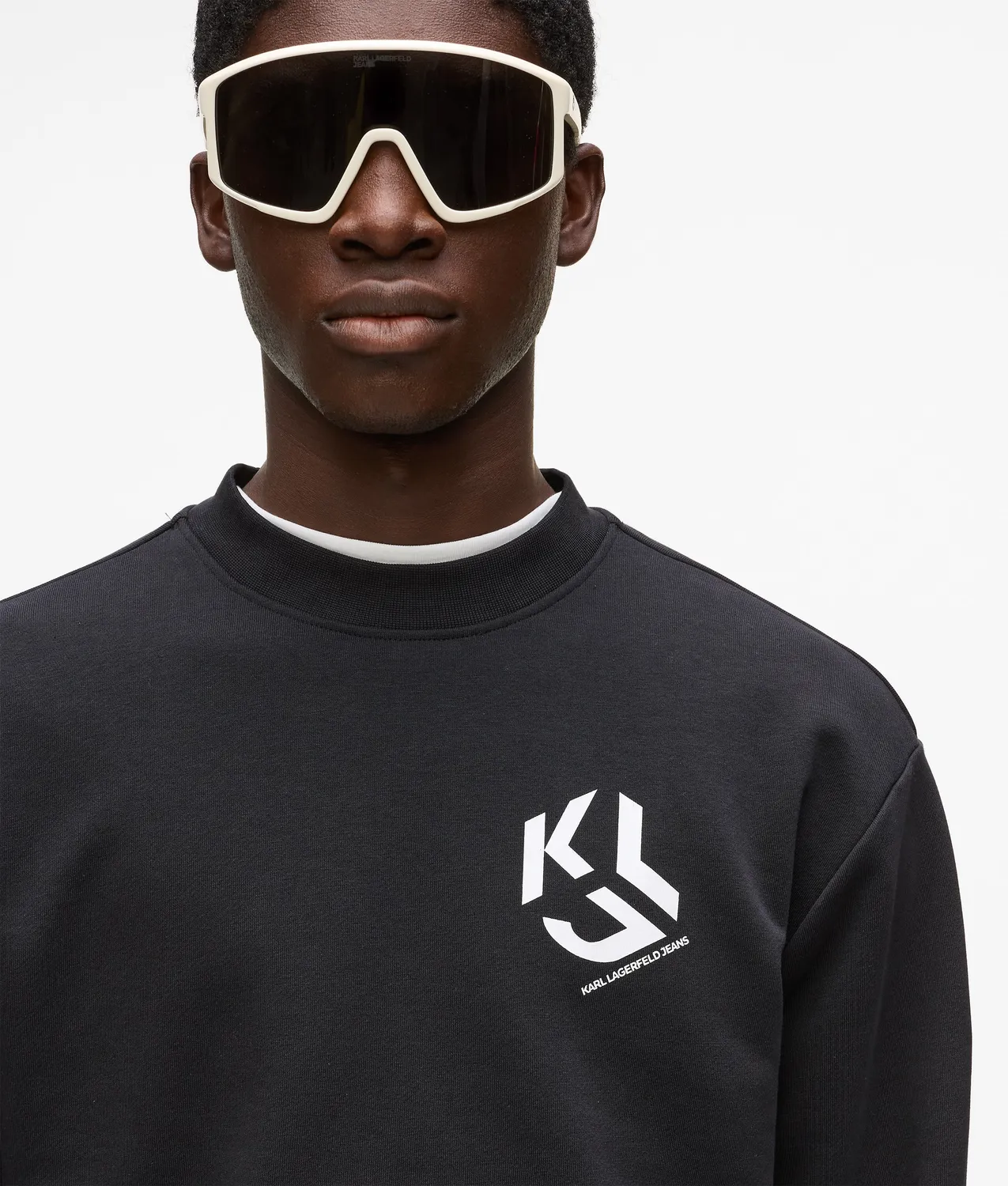 Karl Lagerfeld KL Jeans Monogram Patch Sweatshirt mit Brustlogo