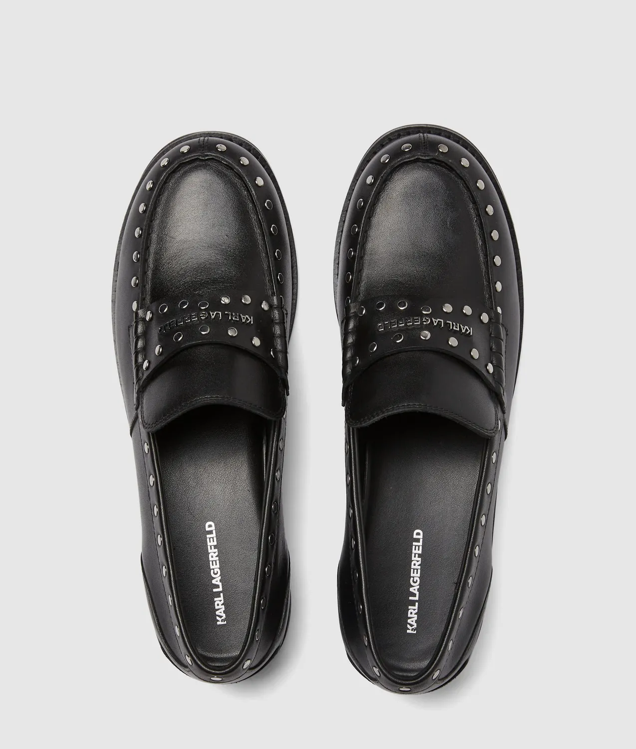 Karl Lagerfeld Mia Loafer Damen Nieten Slipper schwarz