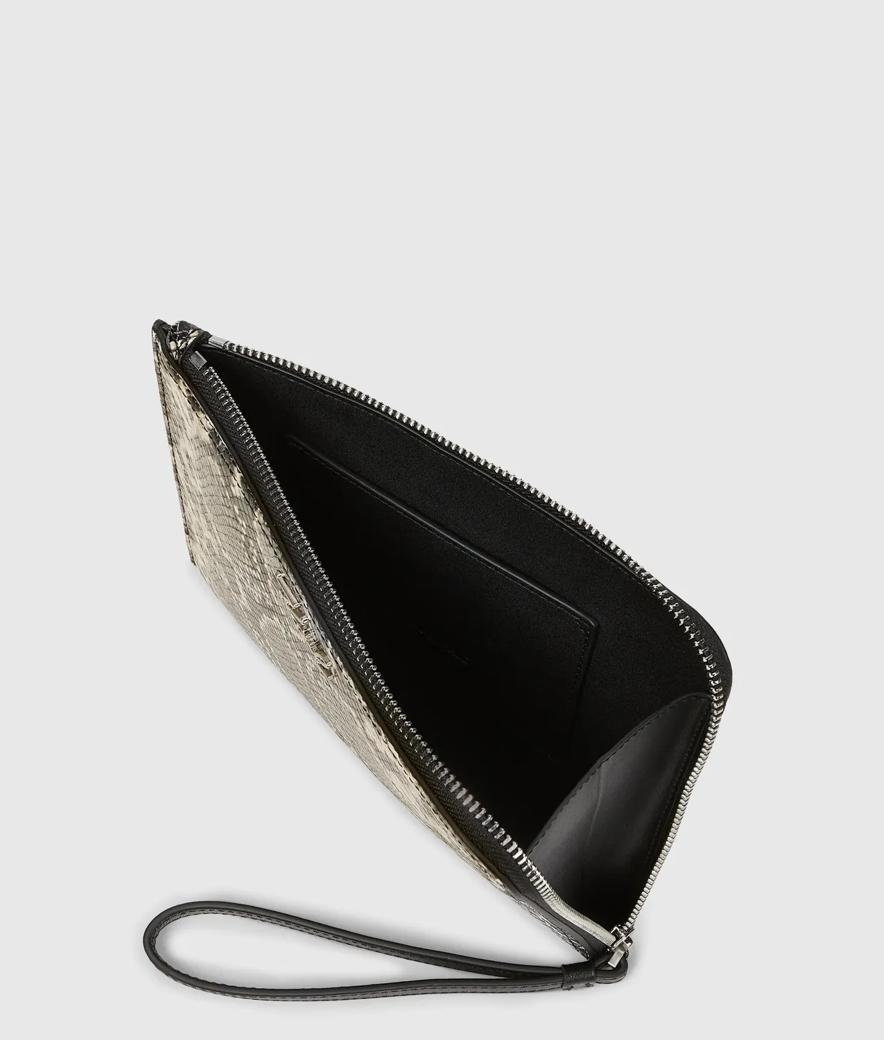 Karl Lagerfeld K/Signature Python Travel Pouch Leder