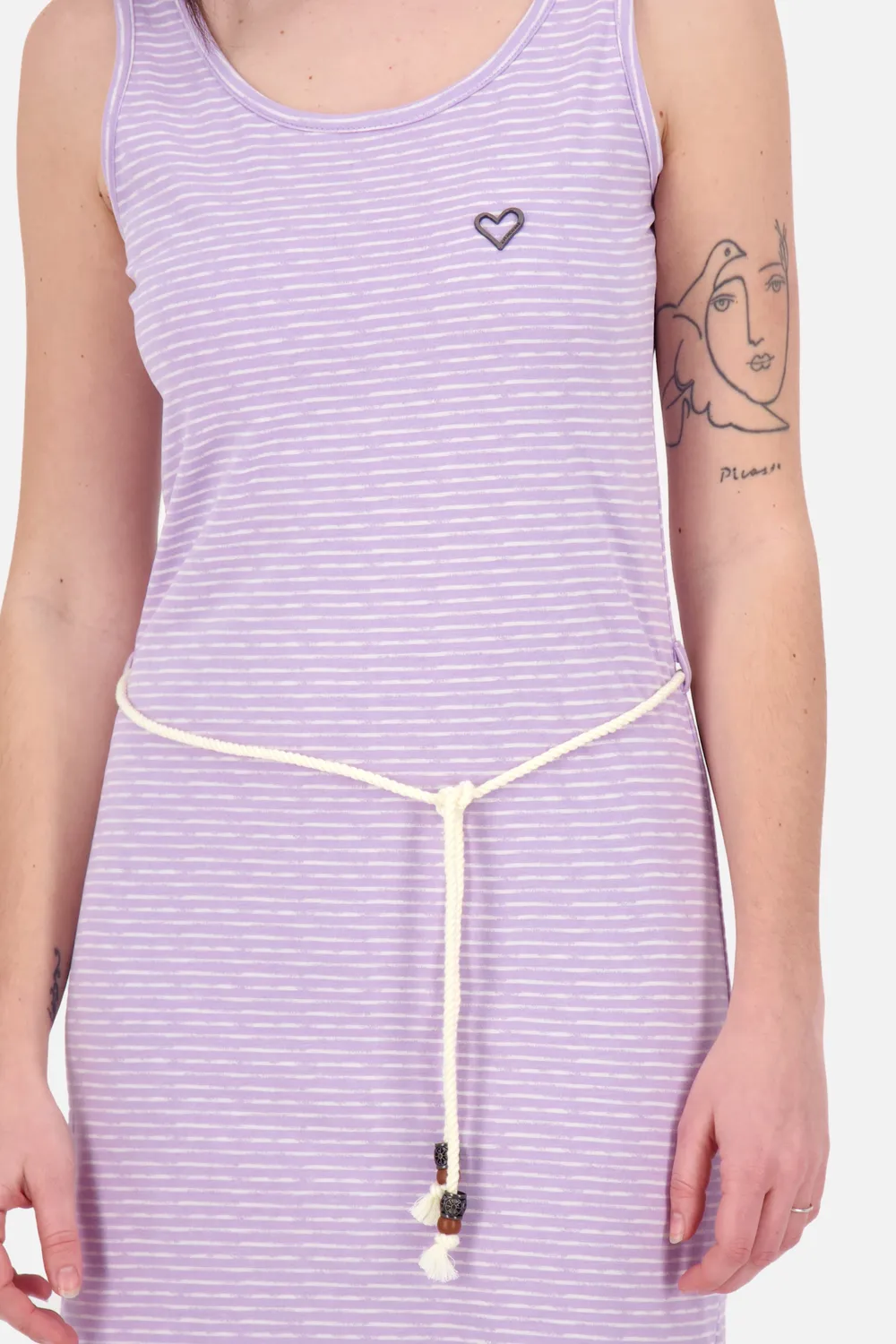 Alife & Kickin JenniferAK Z Kleid Violett gestreift Tanktop