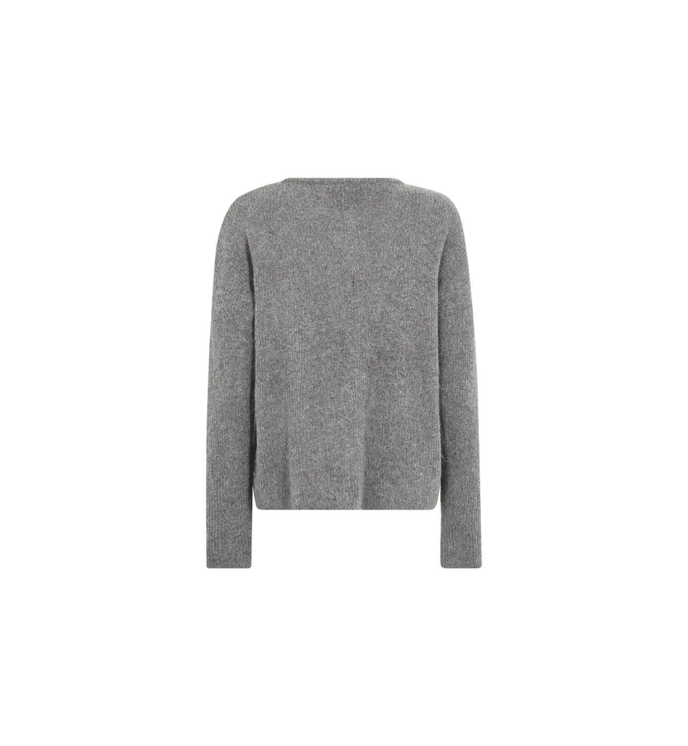 Mos Mosh MMAlmine Strickjacke Grey Melange Alpaka