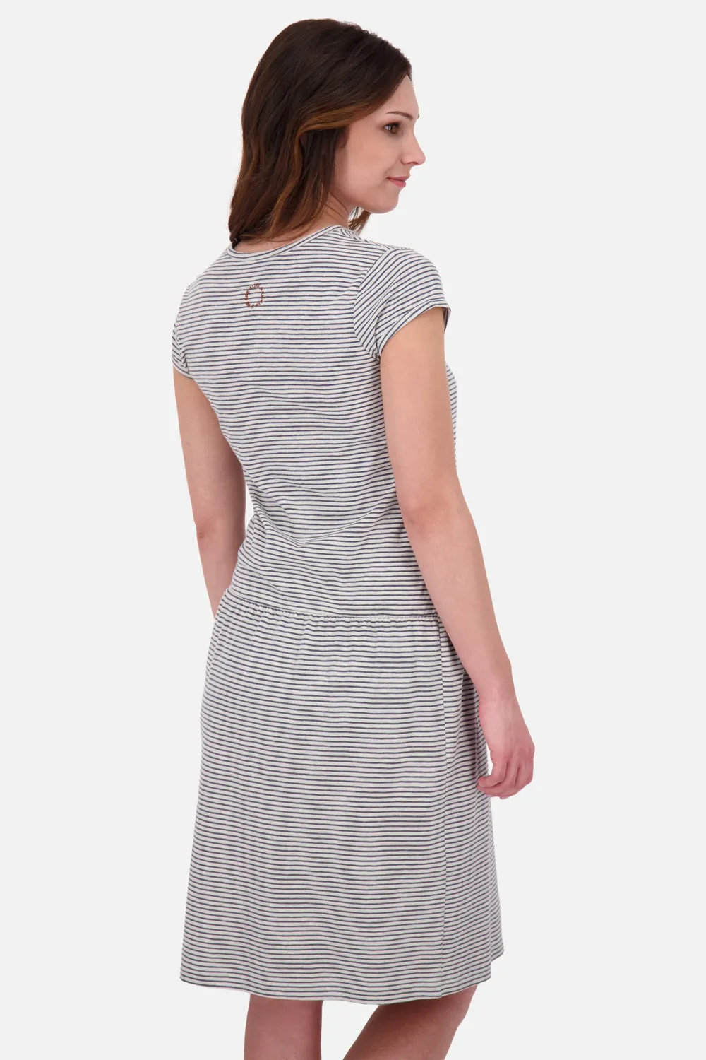 Alife & Kickin ShannaAK Z Shirtkleid grau gestreift Jersey
