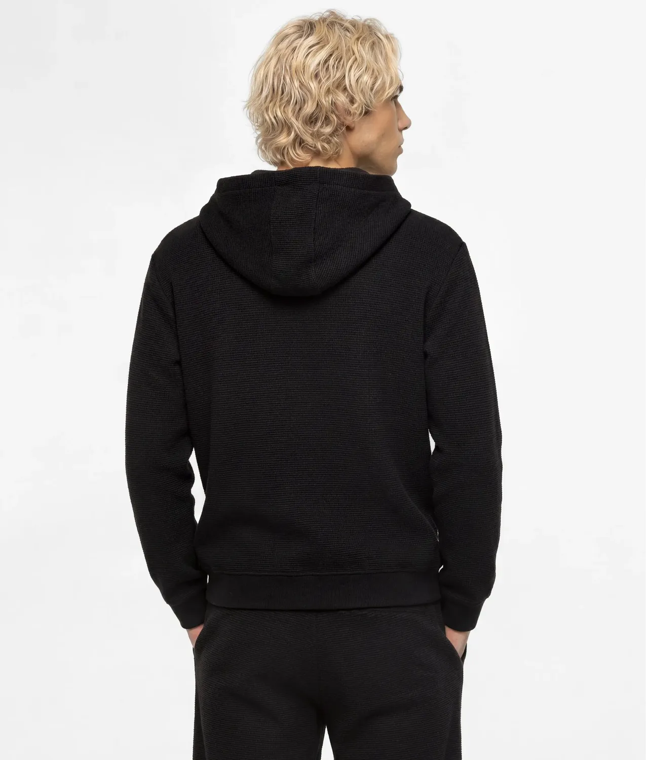Karl Lagerfeld Jeans Waffle Zip-Up Hoodie Damen Herren