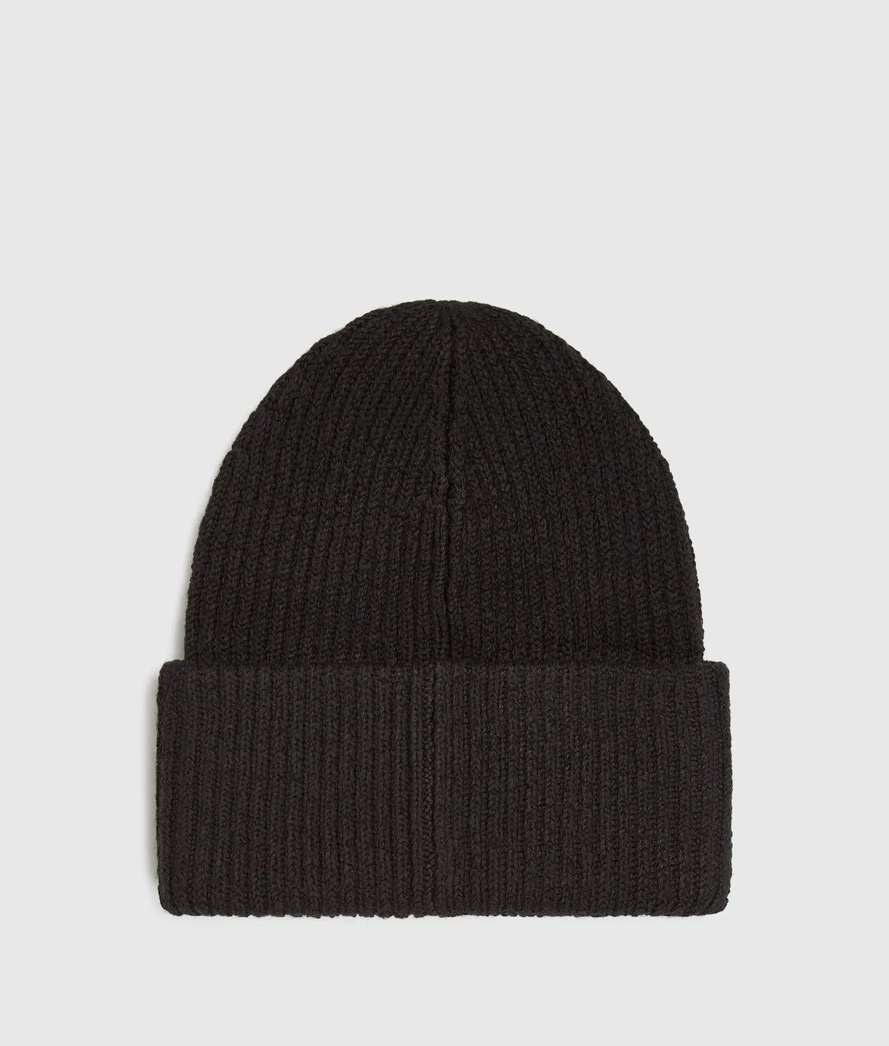 Karl Lagerfeld Jeans Logo Patch Beanie Grobstrick
