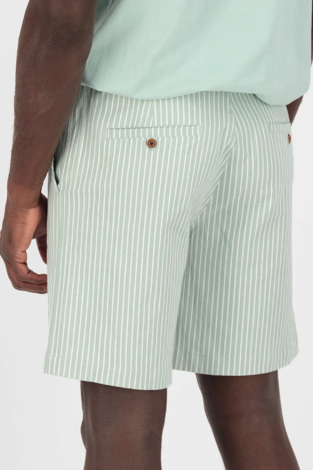 Alife & Kickin MarcoAK Z Shorts Hellgrün gestreift