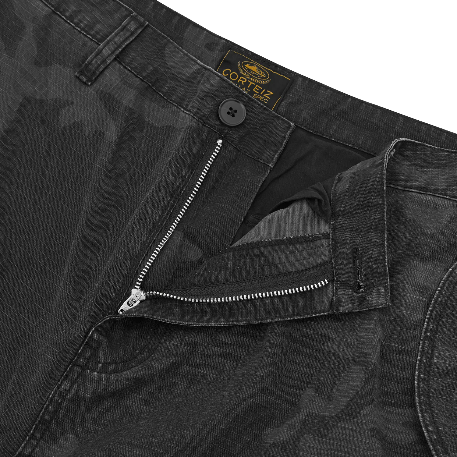 Corteiz Guerillaz Convertible Hose Black Camo Ripstop